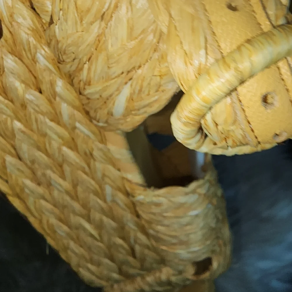 Paloma Barceló Layna Braided Raffia Sandals 40/10